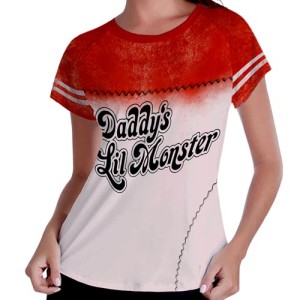 Camiseta Feminina - Raglan - Arlequina - Mod.01